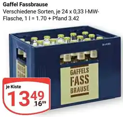 Globus Gaffel Fassbrause Angebot