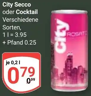 Globus City Secco oder Cocktail Angebot