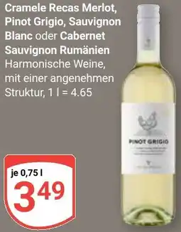 Globus Cramele Recas Merlot, Pinot Grigio, Sauvignon Blanc oder Cabernet Sauvignon Rumänien Angebot