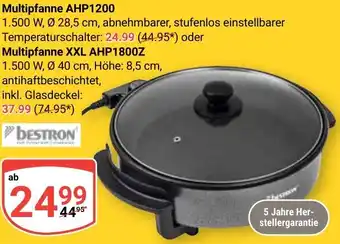 Globus BESTRON Multipfanne AHP1200 Angebot