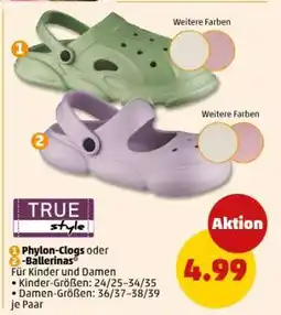 PENNY Phylon-Clogs oder Ballerinas Angebot