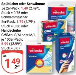 Globus Vileda Spültücher oder Schwämme Angebot