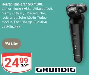 Globus GRUNDIG Herren-Rasierer MS7130L Angebot