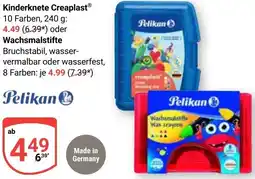 Globus Pelikan Kinderknete Creaplast oder Wachsmalstifte Angebot