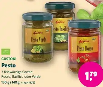 Biomarkt GUSTONI Pesto Angebot