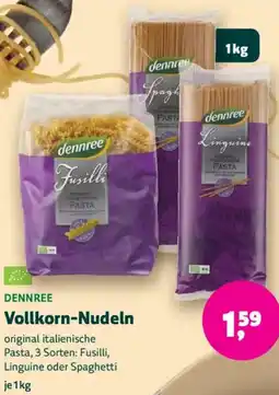Biomarkt DENNREE Vollkorn-Nudeln Angebot