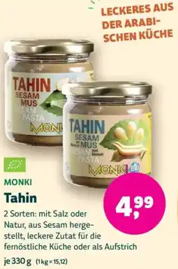 Biomarkt MONKI Tahin Angebot