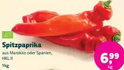Biomarkt Spitzpaprika Angebot