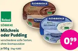 Biomarkt SÖBBEKE Milchreis oder Pudding Angebot