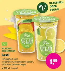Biomarkt MOLKEREI BIEDERMANN Lassi Angebot