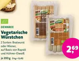 Biomarkt DENNREE Vegetarische Würstchen Angebot