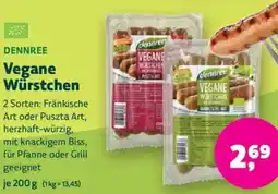 Biomarkt DENNREE Vegane Würstchen Angebot