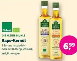 Biomarkt DIE KLEINE MÜHLE Raps-Kernöl Angebot