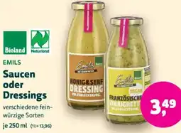 Biomarkt EMILS Saucen oder Dressings Angebot