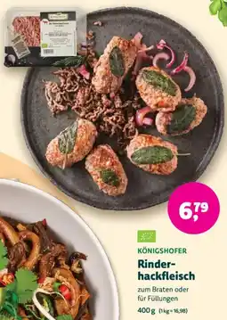 Biomarkt KÖNIGSHOFER Rinderhackfleisch Angebot