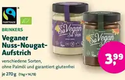 Biomarkt BRINKERS Veganer Nuss-Nougat Aufstrich Angebot