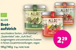 Biomarkt ALLOS Brotaufstrich Angebot