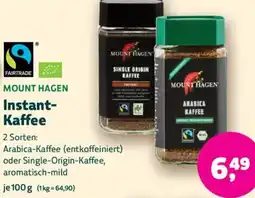 Biomarkt MOUNT HAGEN Instant Kaffee Angebot