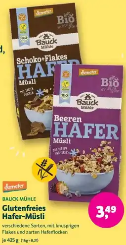 Biomarkt BAUCK MÜHLE Glutenfreies Hafer-Müsli Angebot