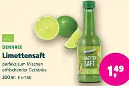 Biomarkt DENNREE Limettensaft Angebot