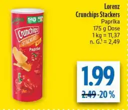 diska Lorenz Crunchips Stackers Paprika Angebot