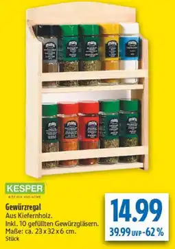 diska KESPER Gewürzregal Angebot