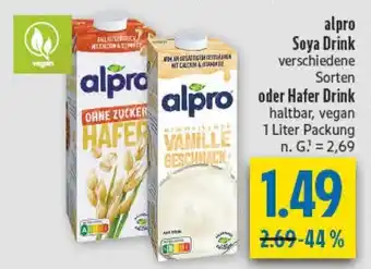 diska alpro Soya Drink Angebot
