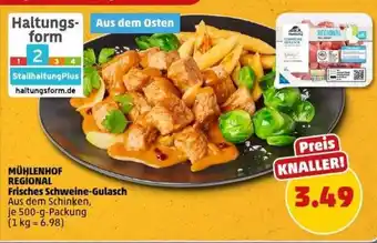 PENNY MÜHLENHOF REGIONAL Frisches Schweine-Gulasch Angebot