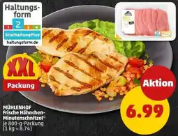PENNY MÜHLENHOF Frische Hähnchen- Minutenschnitzel Angebot