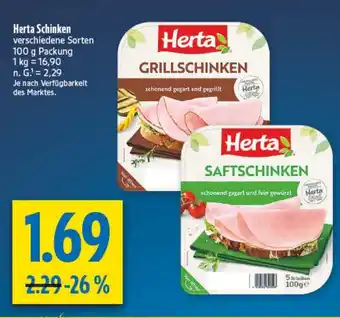 diska Herta Schinken Angebot