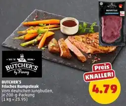 PENNY BUTCHER'S Frisches Rumpsteak Angebot