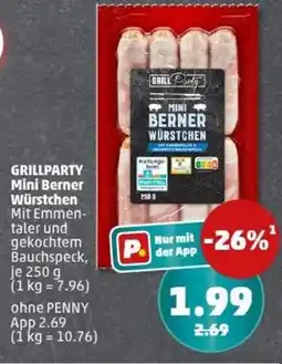 PENNY GRILLPARTY Mini Berner Würstchen Angebot