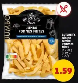 PENNY BUTCHER'S Frische Jumbo Pommes frites Angebot