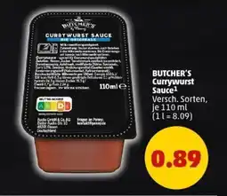 PENNY BUTCHER'S Currywurst Sauce Angebot