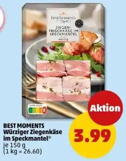 PENNY BEST MOMENTS Würziger Ziegenkäse im Speckmantel Angebot
