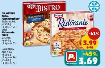 PENNY DR. OETKER Bistro Flammkuchen oder Ristorante Pizza Angebot