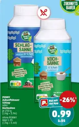 PENNY PENNY Zukunftsbauer Schlag- oder Kochsahne Angebot