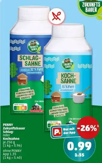 PENNY PENNY Zukunftsbauer Schlag- oder Kochsahne Angebot