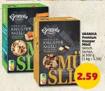 PENNY GRANOLA Premium Knusper Müsli Angebot