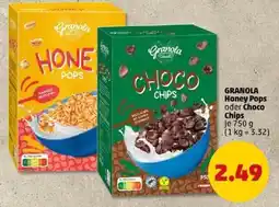 PENNY GRANOLA Honey Pops oder Choco Chips Angebot