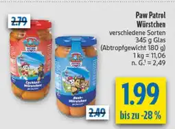 diska Paw Patrol Würstchen Angebot