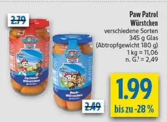 diska Paw Patrol Würstchen Angebot