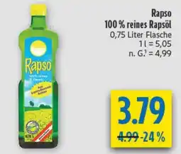 diska Rapso 100% reines Rapsöl Angebot