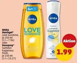 PENNY NIVEA Duschgel oder Deospray Angebot