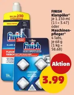 PENNY FINISH Klarspüler oder Maschinen- pfleger Angebot