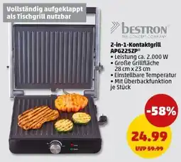 PENNY bestron 2-in-1-Kontaktgrill APG225ZP Angebot