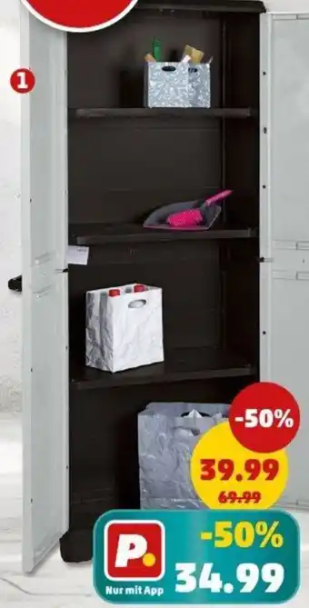 PENNY Keter Haushaltsschrank LINEAR Hoch Angebot