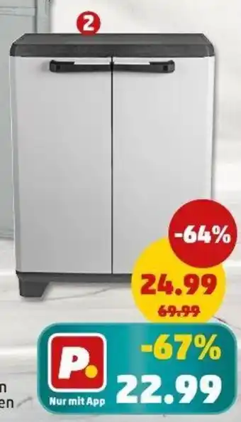 PENNY Keter Haushaltsschrank LINEAR Niedrig Angebot