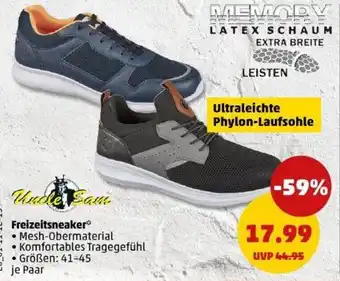 PENNY Uncle Sam Freizeitsneaker Angebot