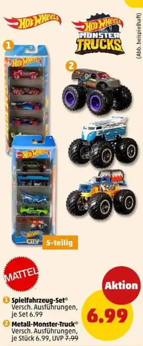 PENNY MATTEL Spielfahrzeug-Set- Metall-Monster-Truck Angebot